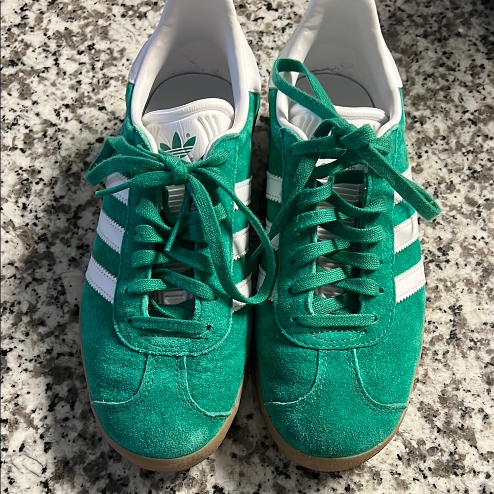 Adidas Green Suede Sneakers